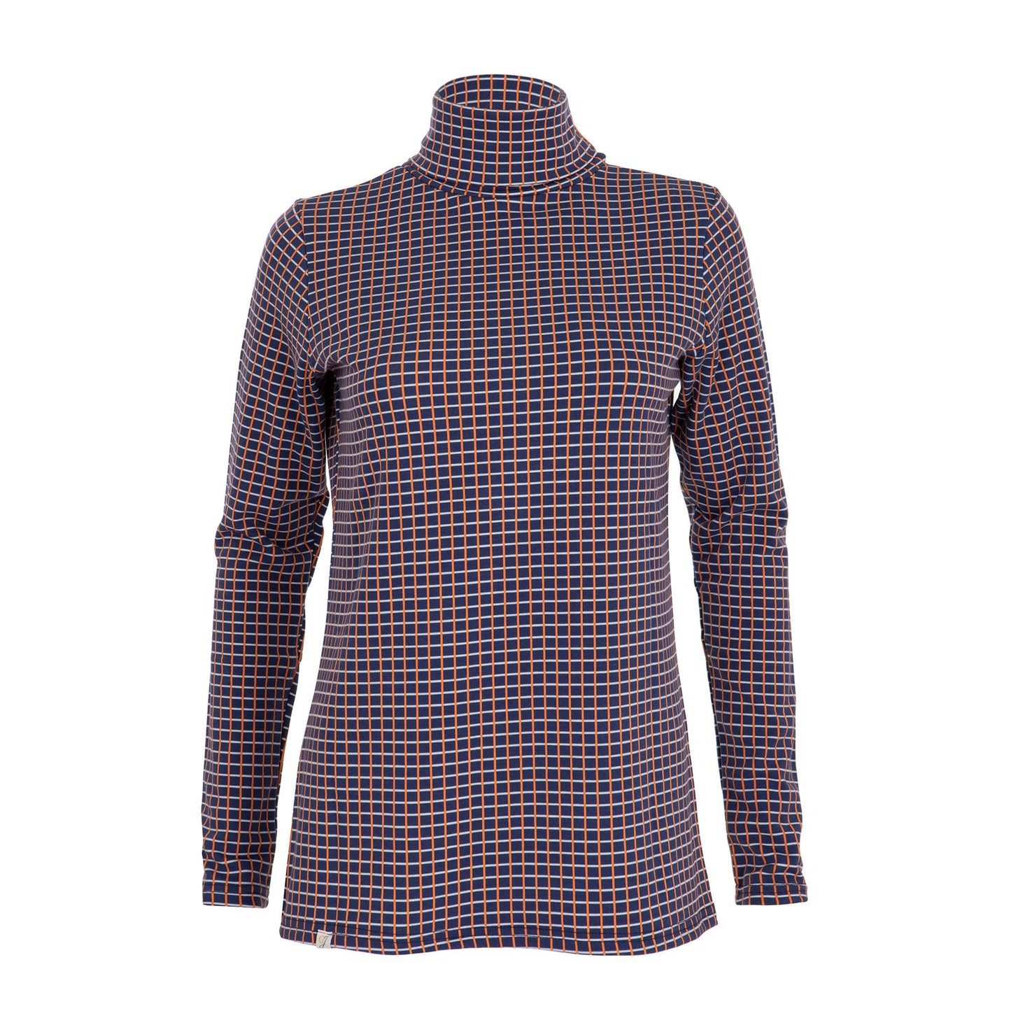 Cosy Check Roll Neck
