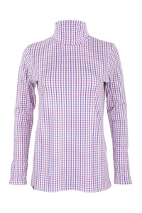 Cosy Check Roll Neck