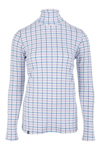 Cosy Check Roll Neck