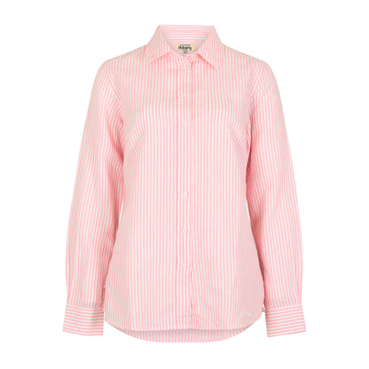 Butterfly Stripe Linen Shirt
