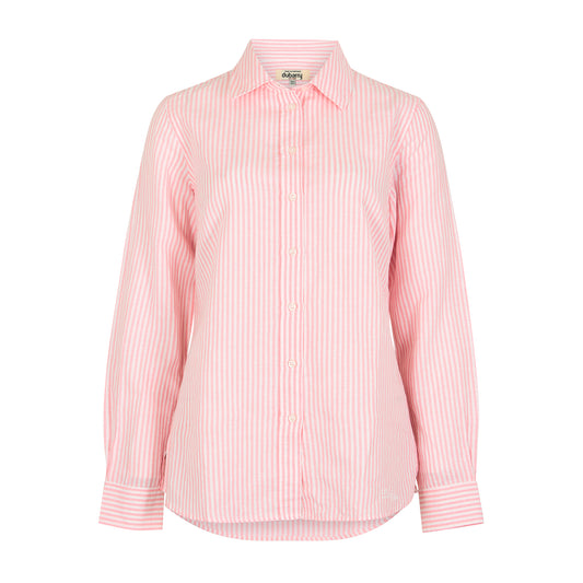 Butterfly Stripe Linen Shirt