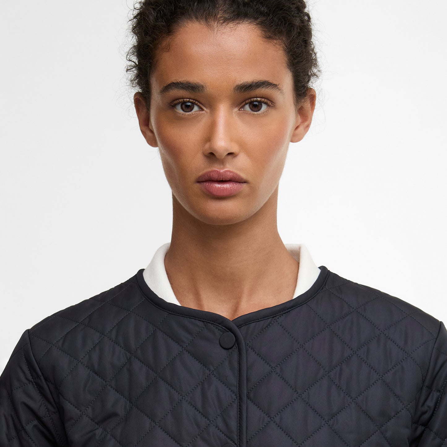 Cashel Collarless Quilted Jacket