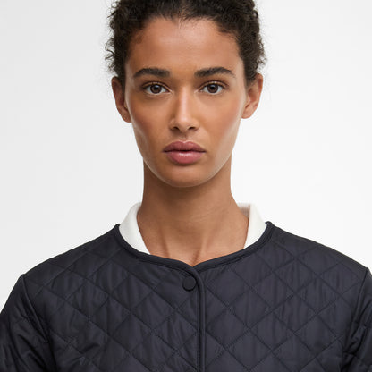 Cashel Collarless Quilted Jacket