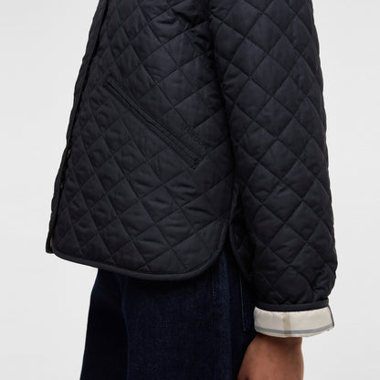 Cashel Collarless Quilted Jacket