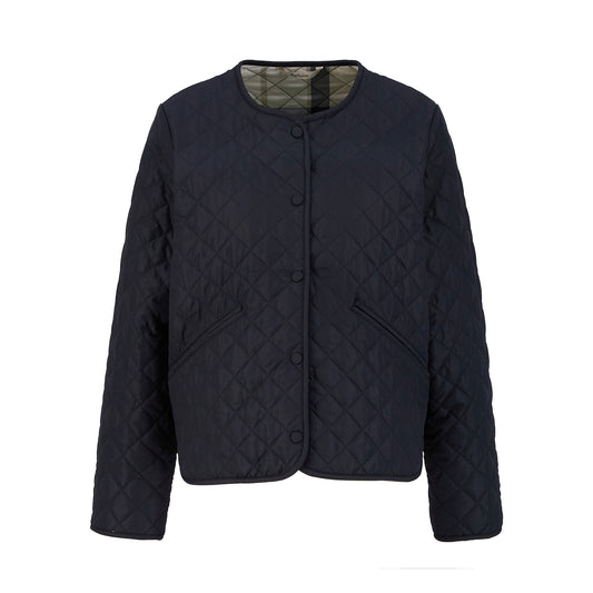 Cashel Collarless Quilted Jacket