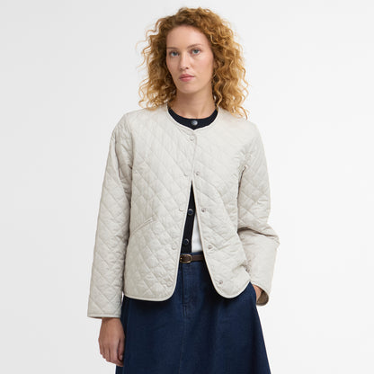 Cashel Collarless Quilted Jacket
