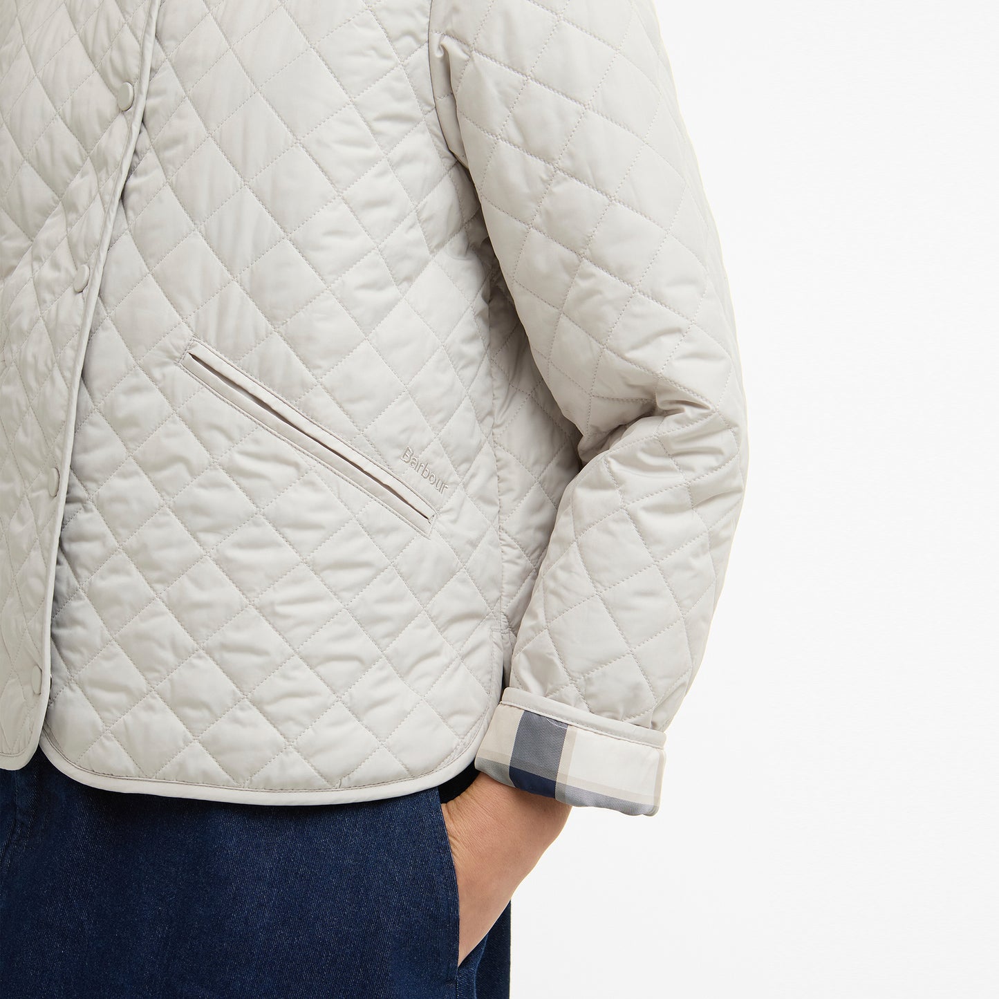 Cashel Collarless Quilted Jacket