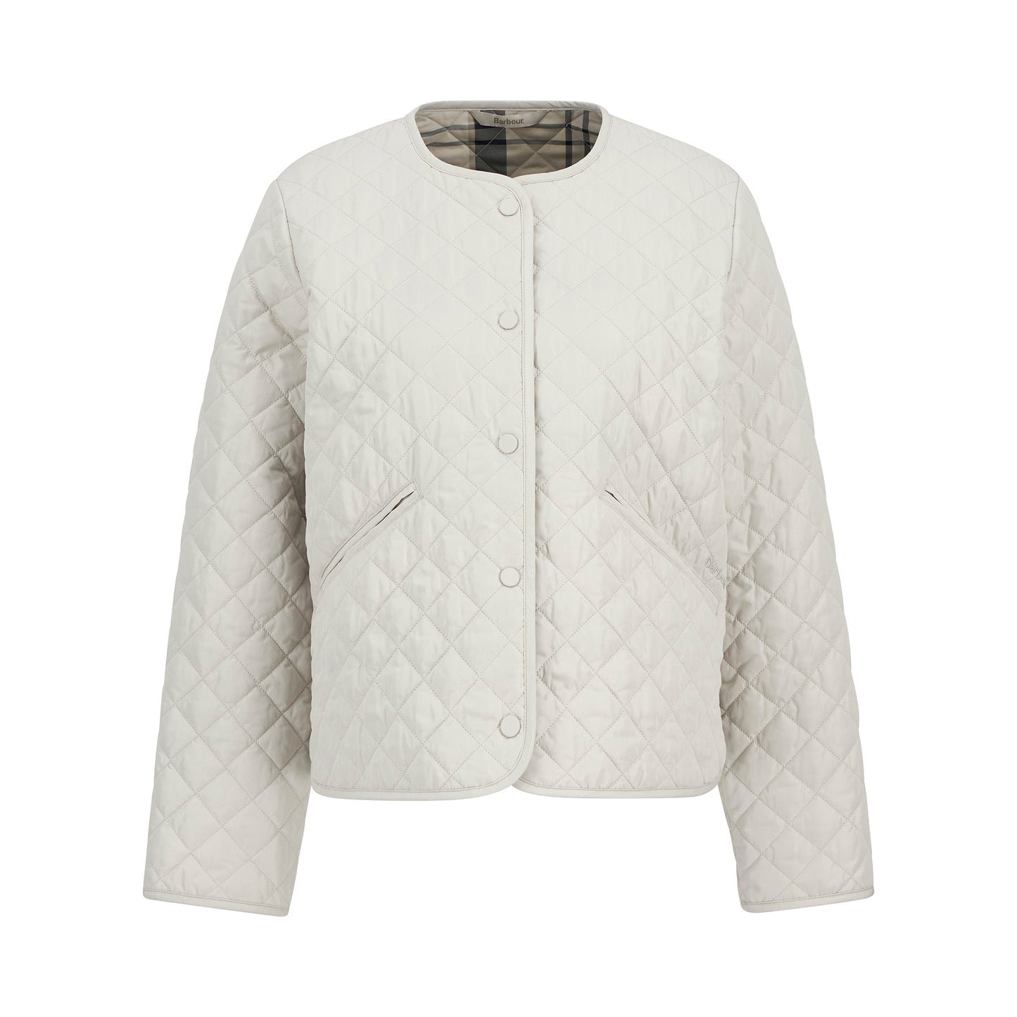 Cashel Collarless Quilted Jacket