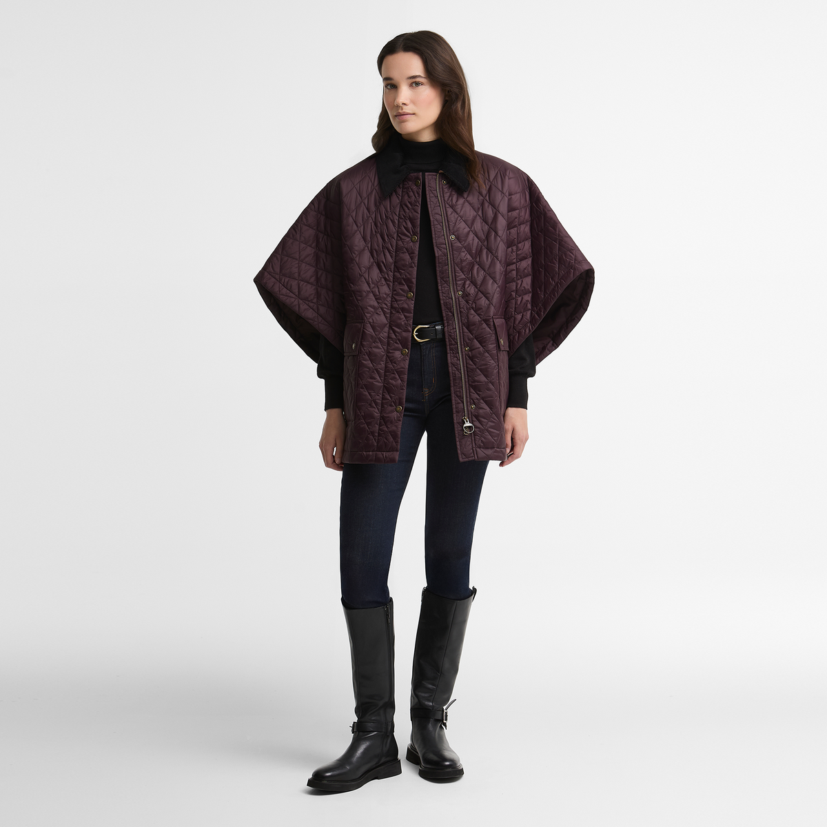 Mildred Quilted Cape
