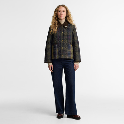 Reimagined Icons Tartan Cropped Liddesdale Quilted Jacket