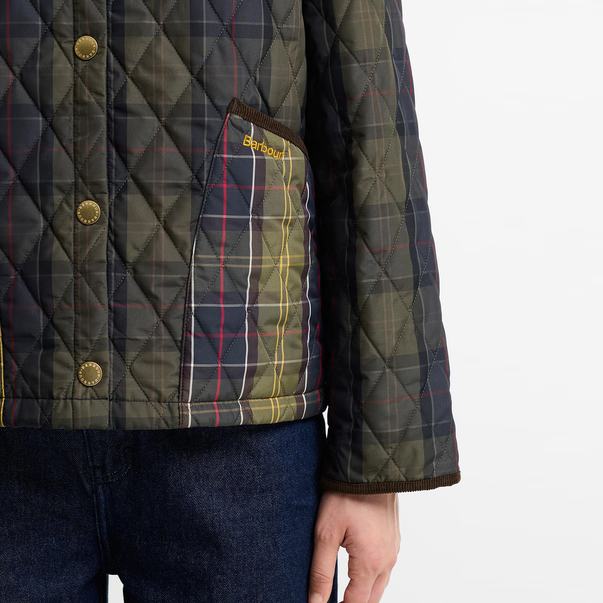 Reimagined Icons Tartan Cropped Liddesdale Quilted Jacket