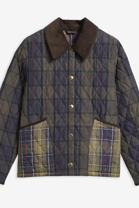 Reimagined Icons Tartan Cropped Liddesdale Quilted Jacket