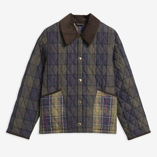 Reimagined Icons Tartan Cropped Liddesdale Quilted Jacket