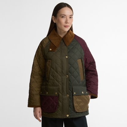 Patchwork Bedale Quilted Jacket