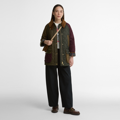 Patchwork Bedale Quilted Jacket