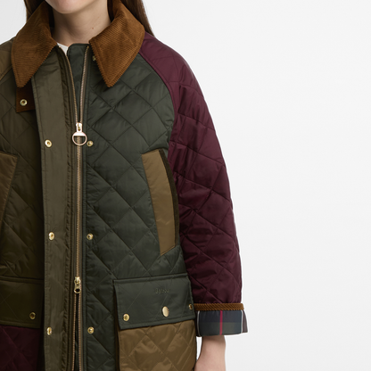 Patchwork Bedale Quilted Jacket