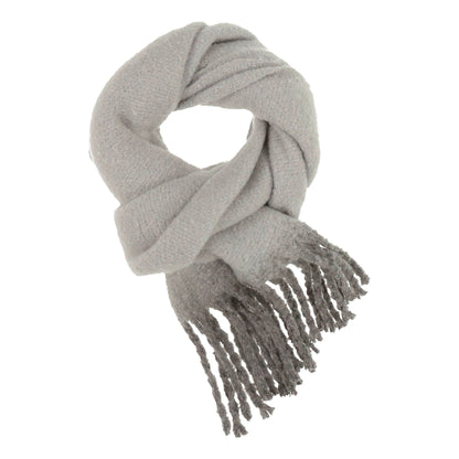 Fluffy Chunky Fringe Plain Dip Dye Scarf