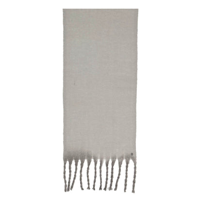 Fluffy Chunky Fringe Plain Dip Dye Scarf