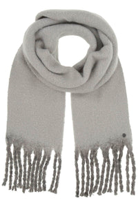 Fluffy Chunky Fringe Plain Dip Dye Scarf
