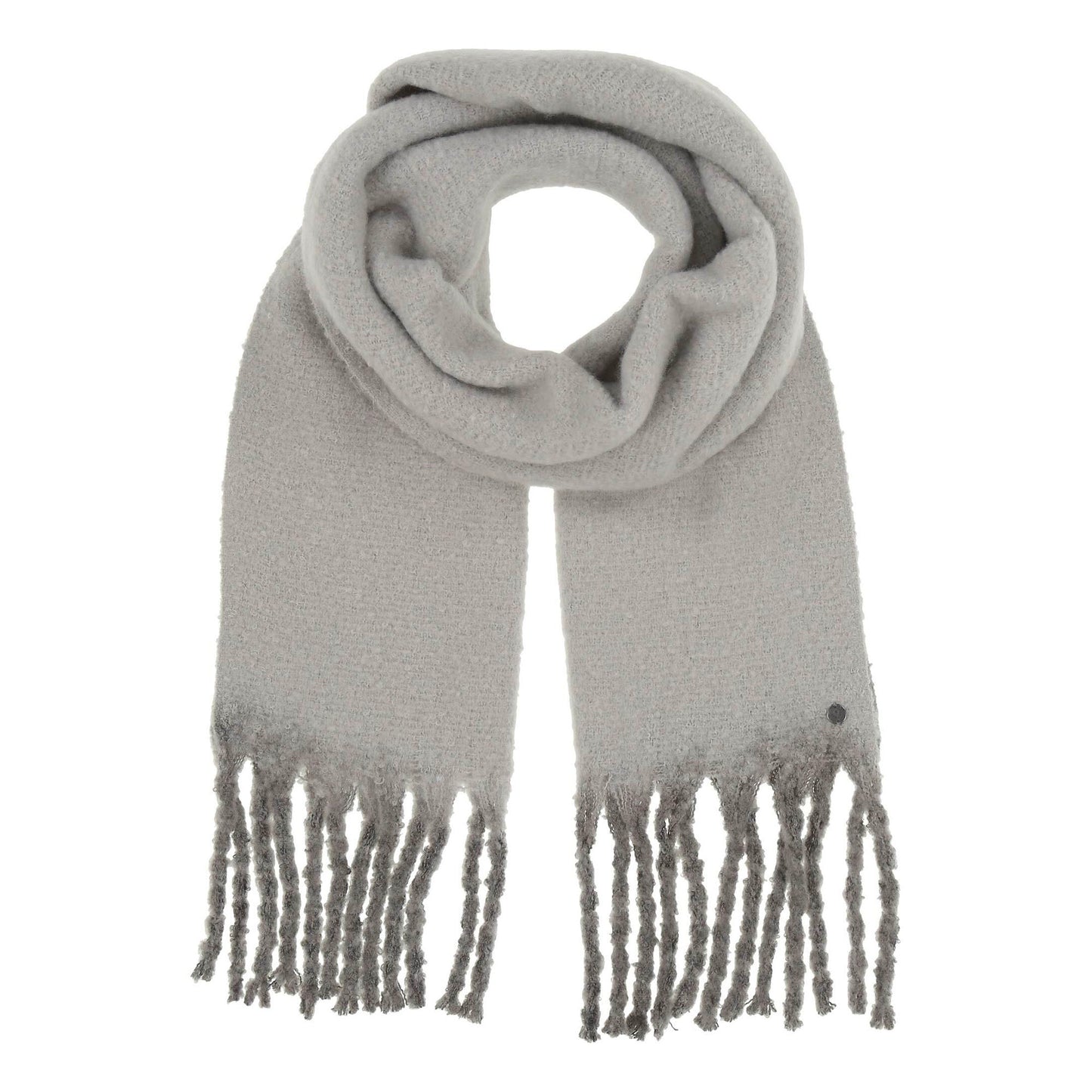 Fluffy Chunky Fringe Plain Dip Dye Scarf