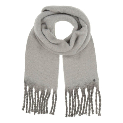 Fluffy Chunky Fringe Plain Dip Dye Scarf