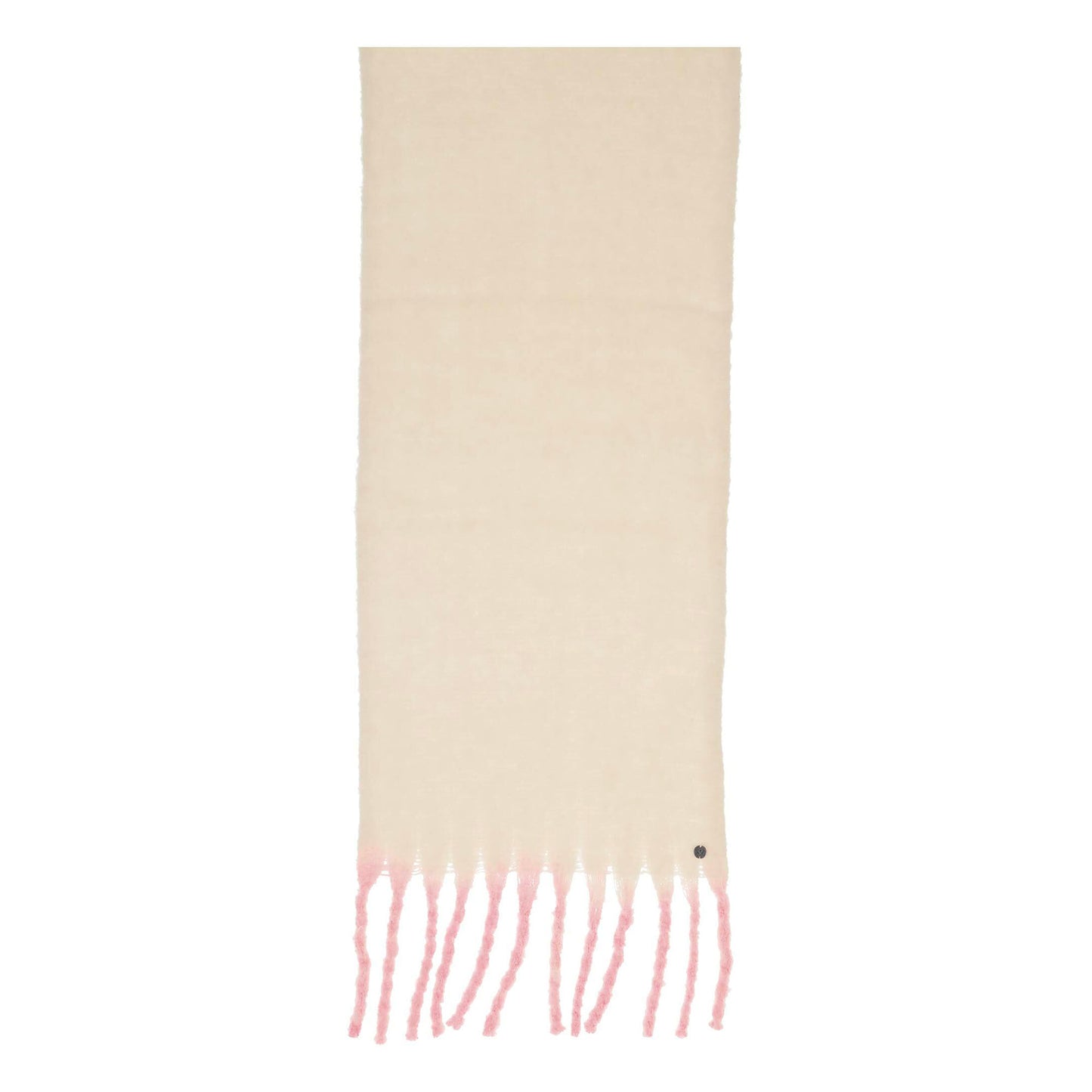 Fluffy Chunky Fringe Plain Dip Dye Scarf