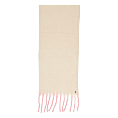 Fluffy Chunky Fringe Plain Dip Dye Scarf