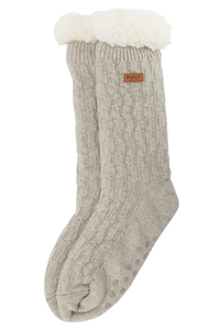 Cable Knit Lounge Socks