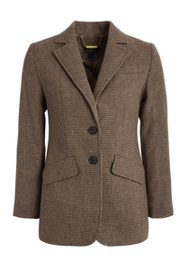 Hazel Mini Houndstooth Blazer