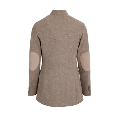 Eliza Single Breasted Herringbone Jacket