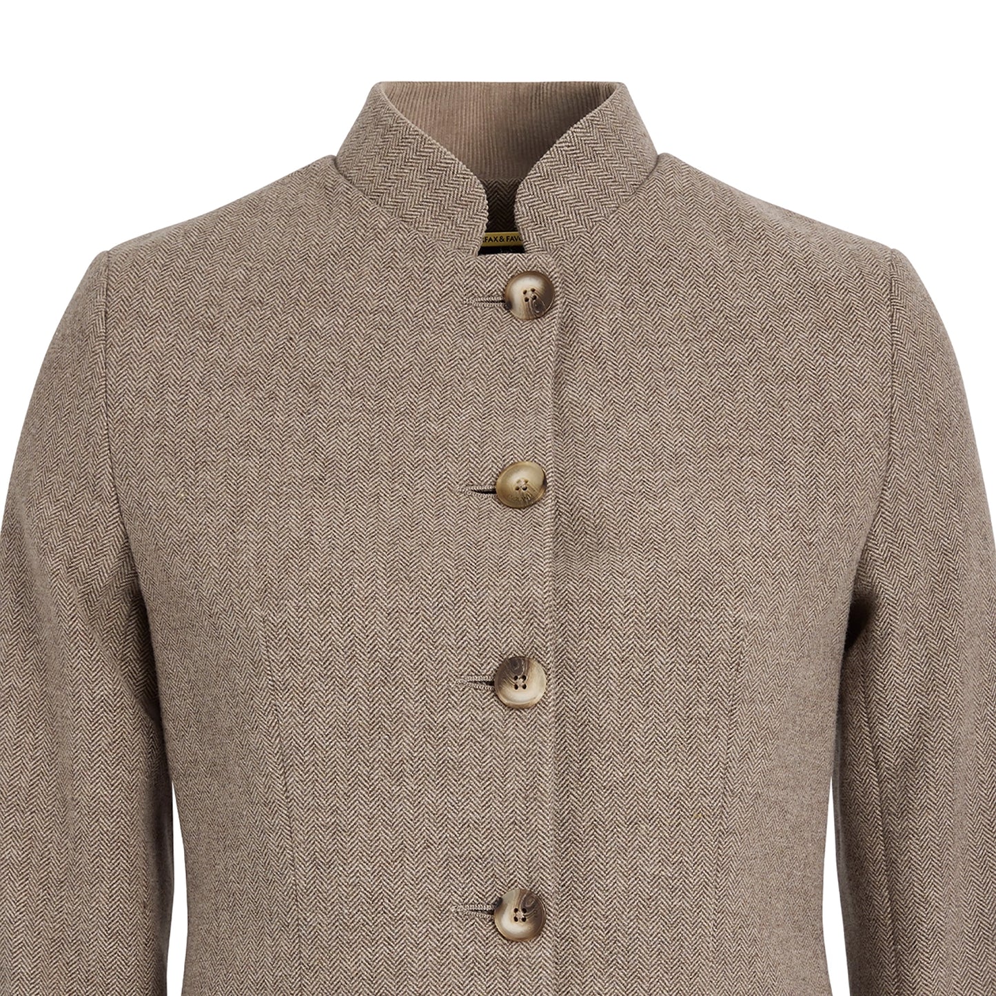 Eliza Single Breasted Herringbone Jacket