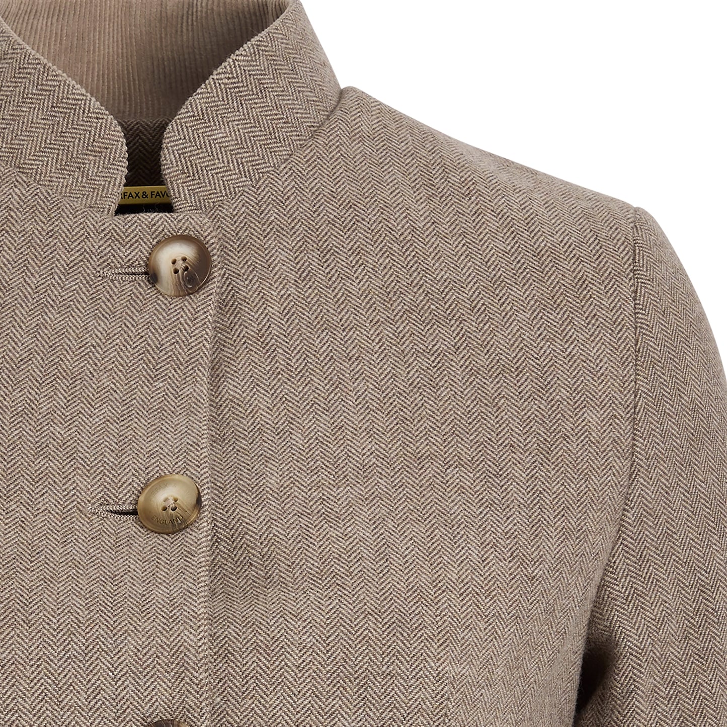Eliza Single Breasted Herringbone Jacket