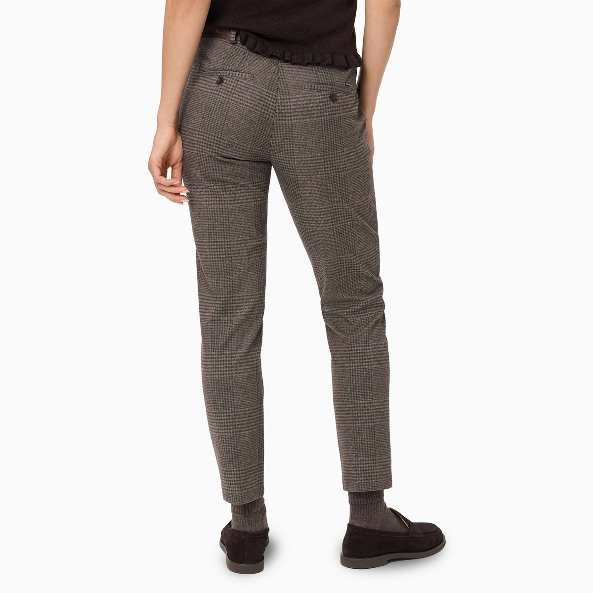 Maron Pull on Check Chino