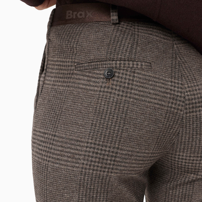Maron Pull on Check Chino