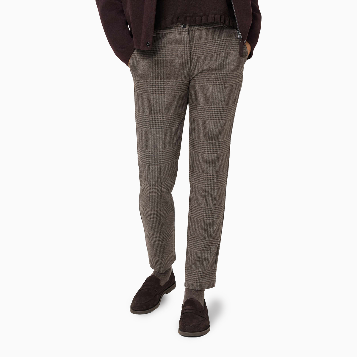 Maron Pull on Check Chino