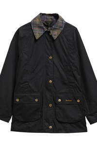 Tartan Collar Modern Beadnell Wax Jacket