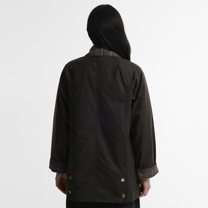 Tartan Collar Modern Beadnell Wax Jacket