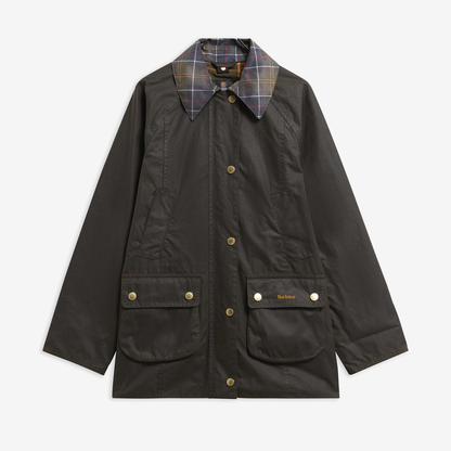 Tartan Collar Modern Beadnell Wax Jacket