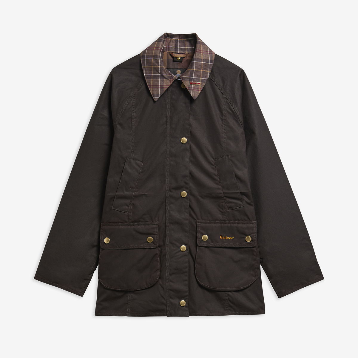 Tartan Collar Modern Beadnell Wax Jacket