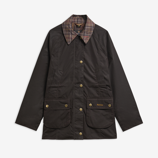 Tartan Collar Modern Beadnell Wax Jacket