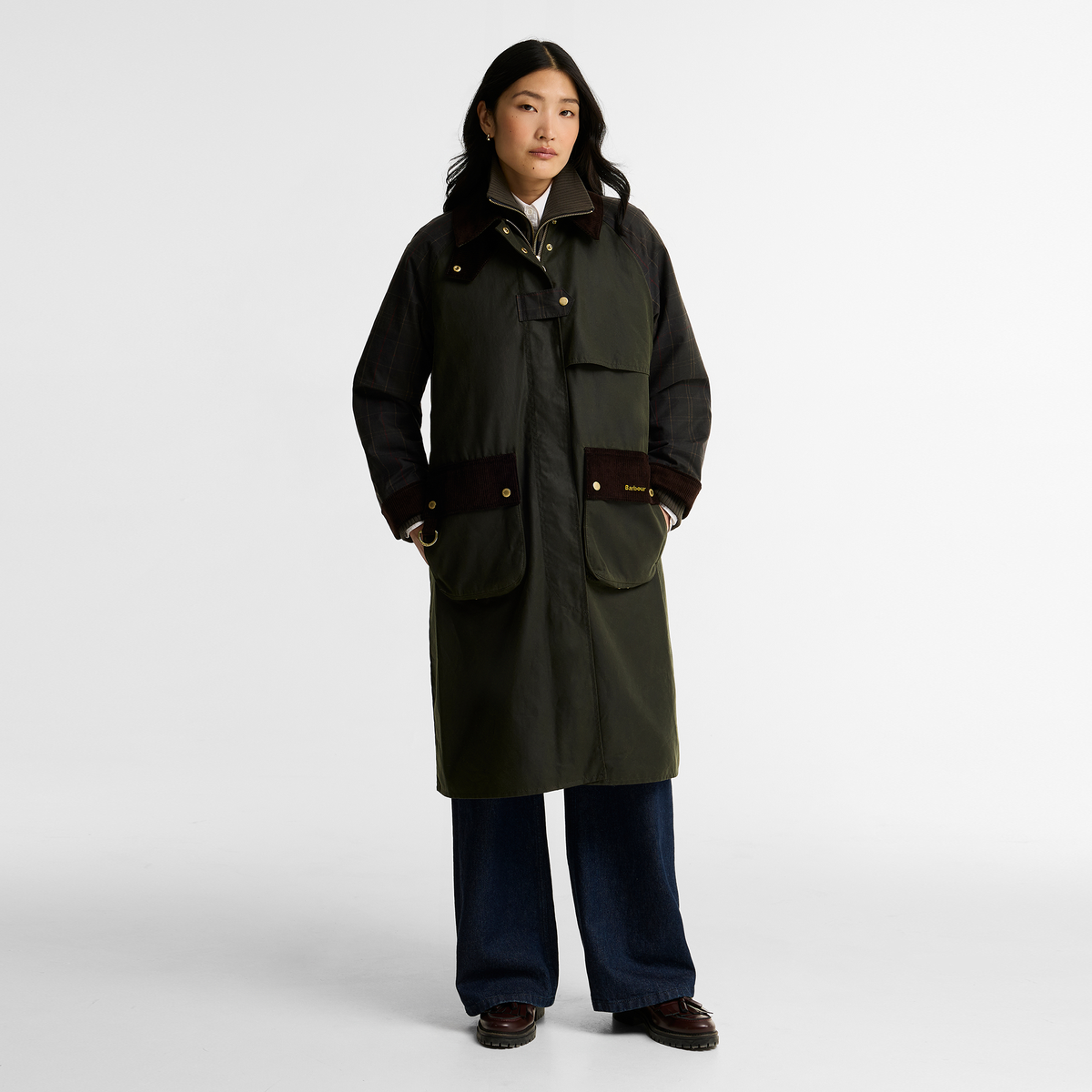 Checked Kirklees Wax Jacket