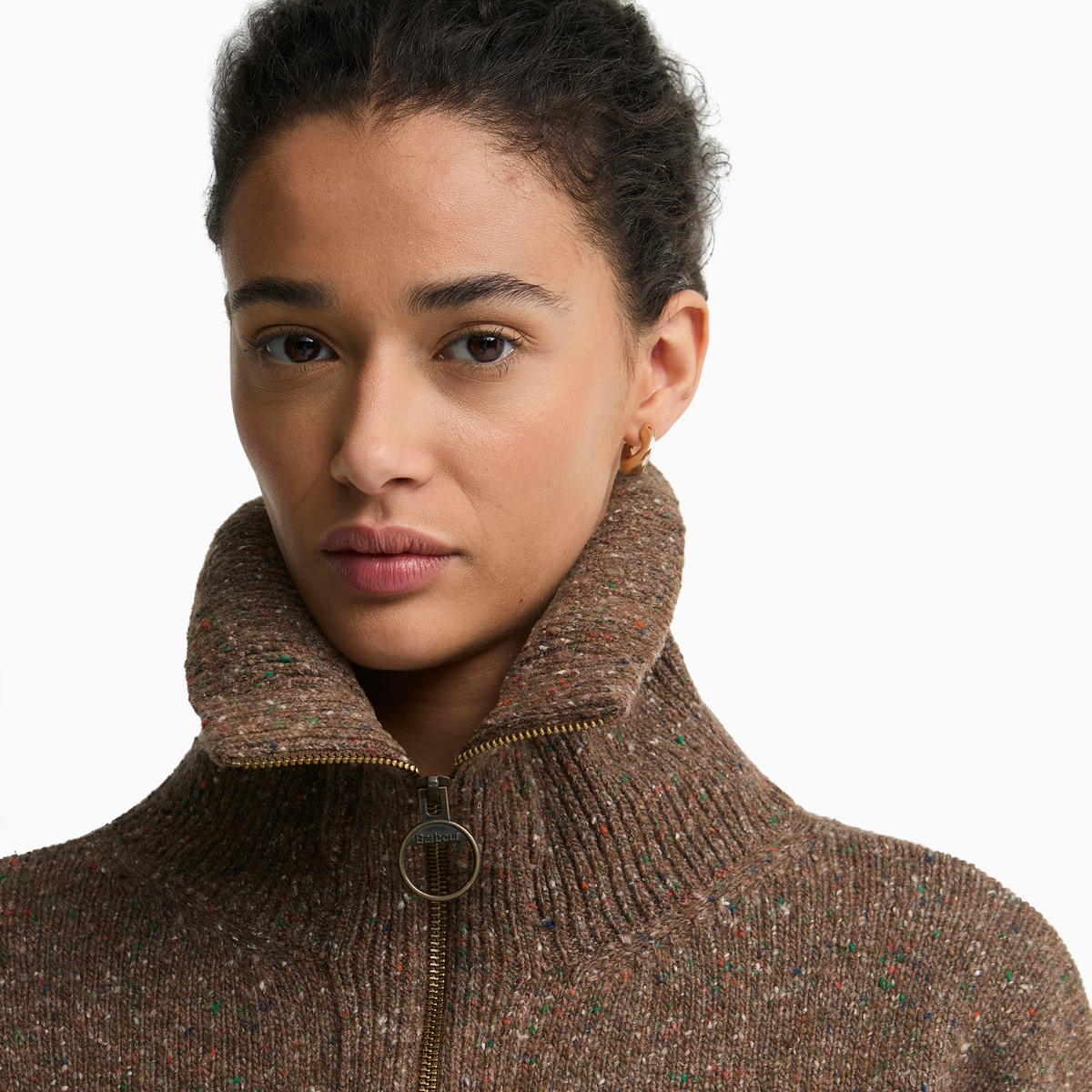 Lavensdale Half Zip Fleck Knitted Jumper