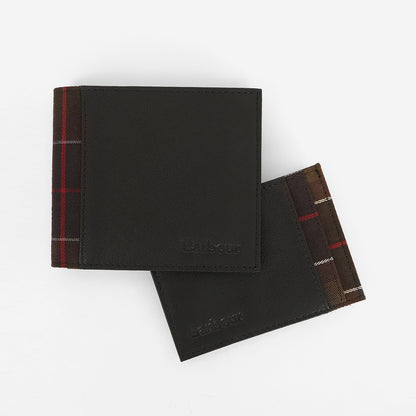 Leather/Tartan Wallet & Card Holder Gift Set