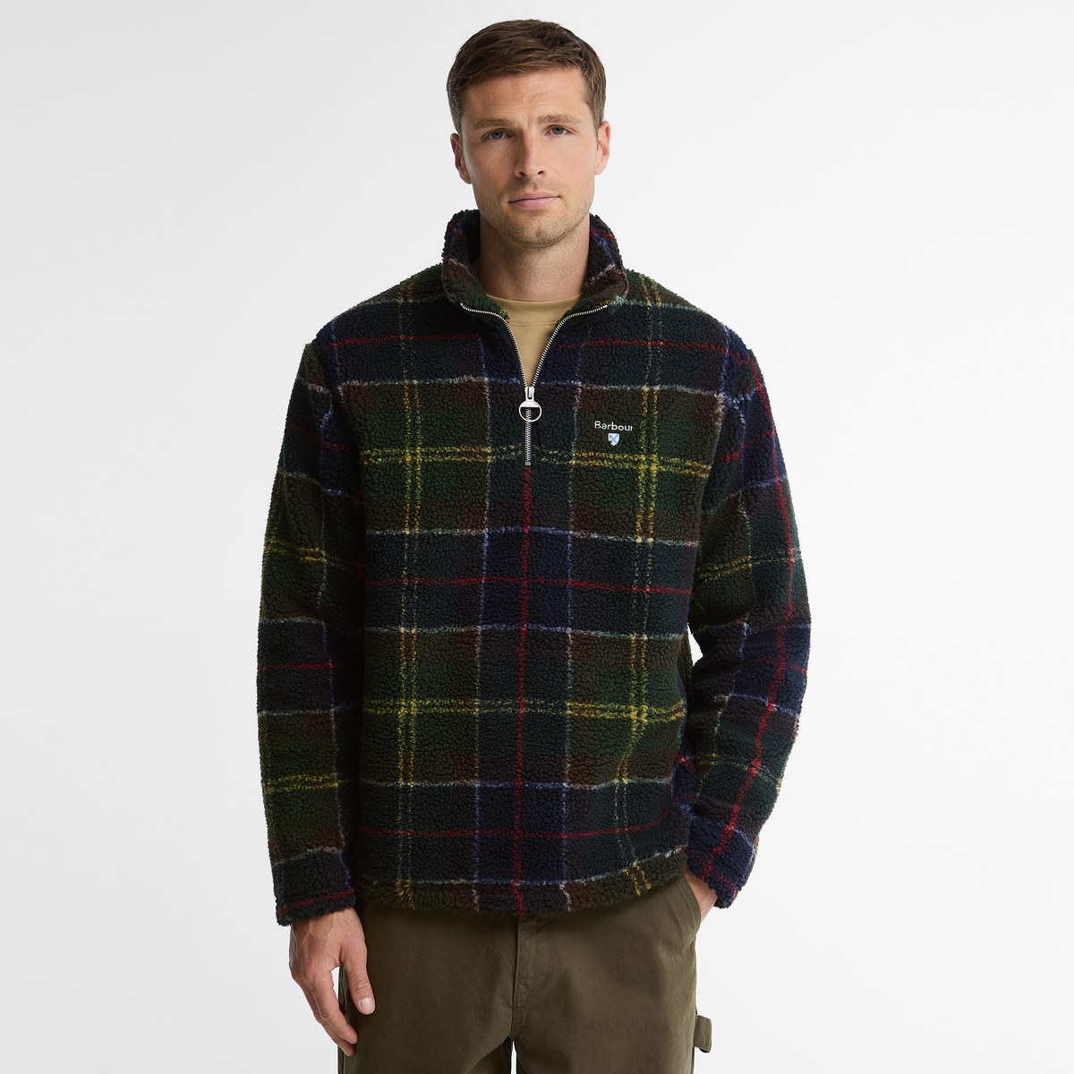 Tartan Fleece Half Zip