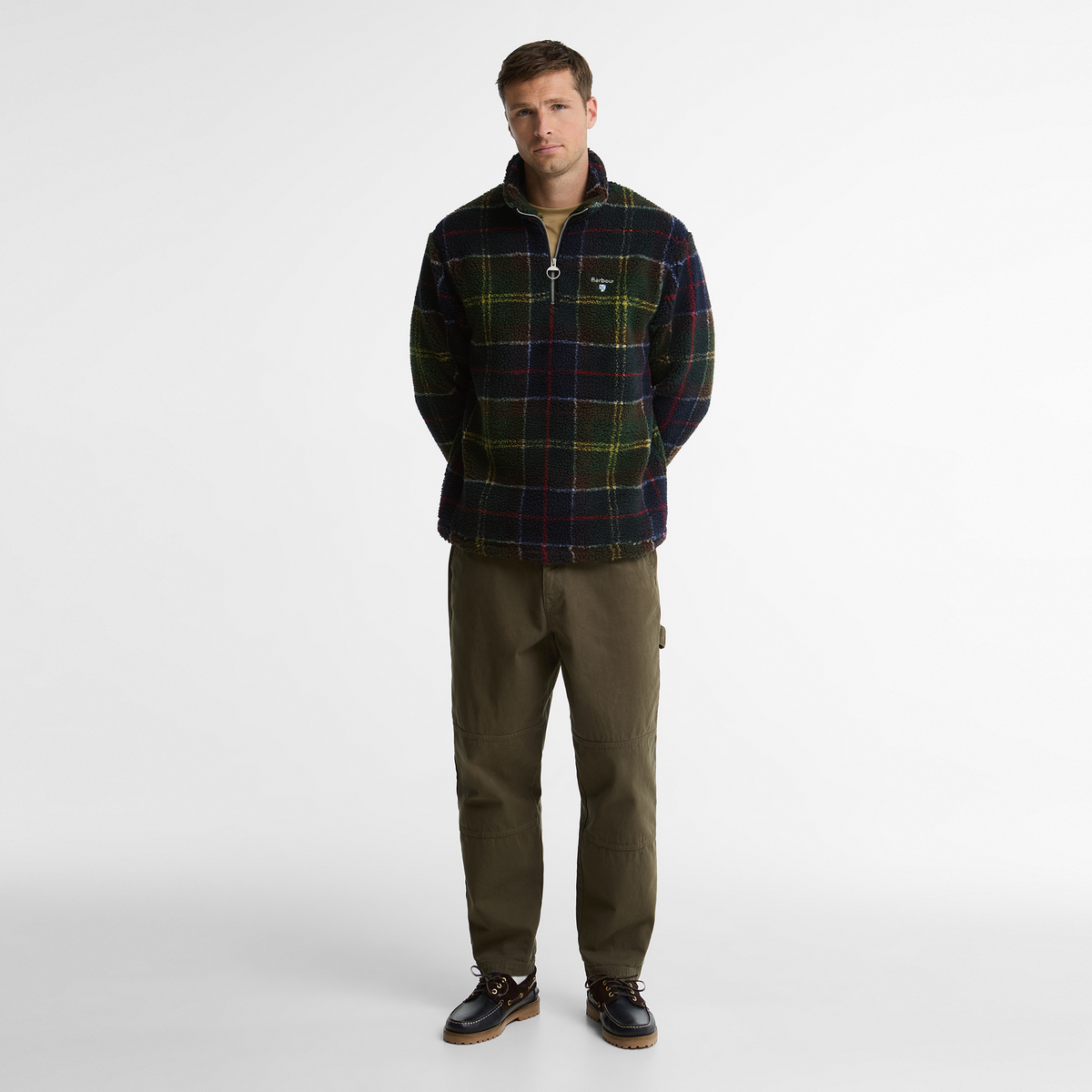 Tartan Fleece Half Zip