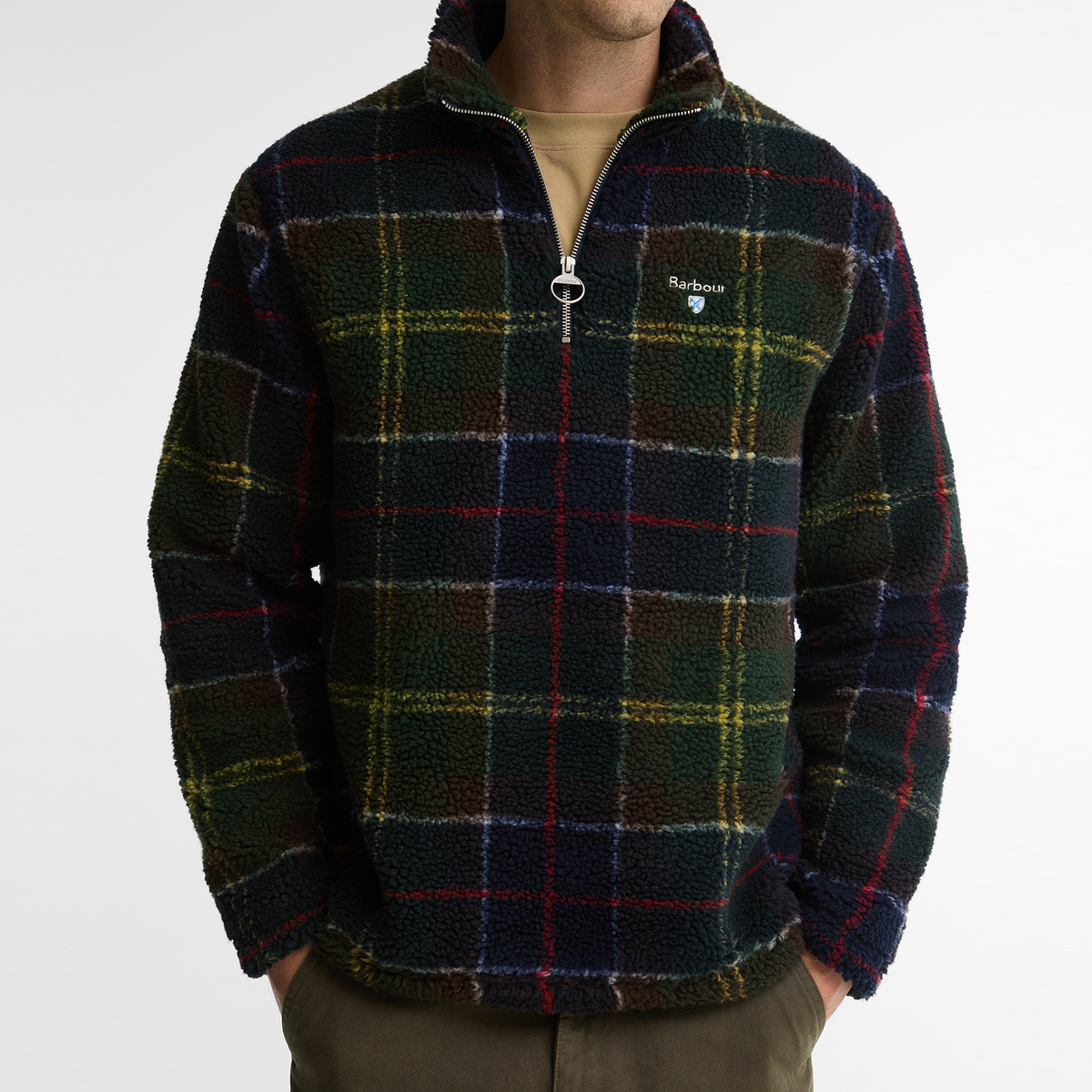 Tartan Fleece Half Zip
