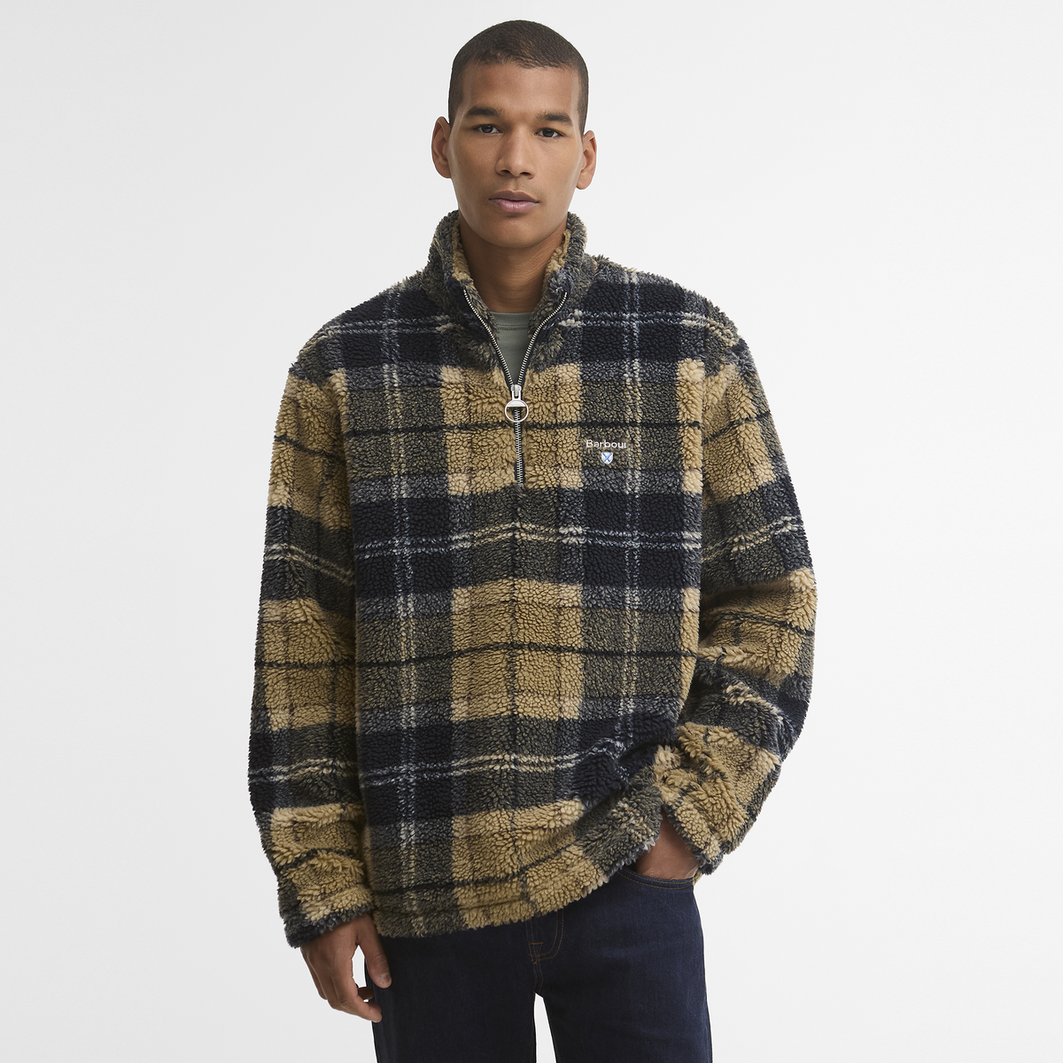 Tartan Fleece Half Zip