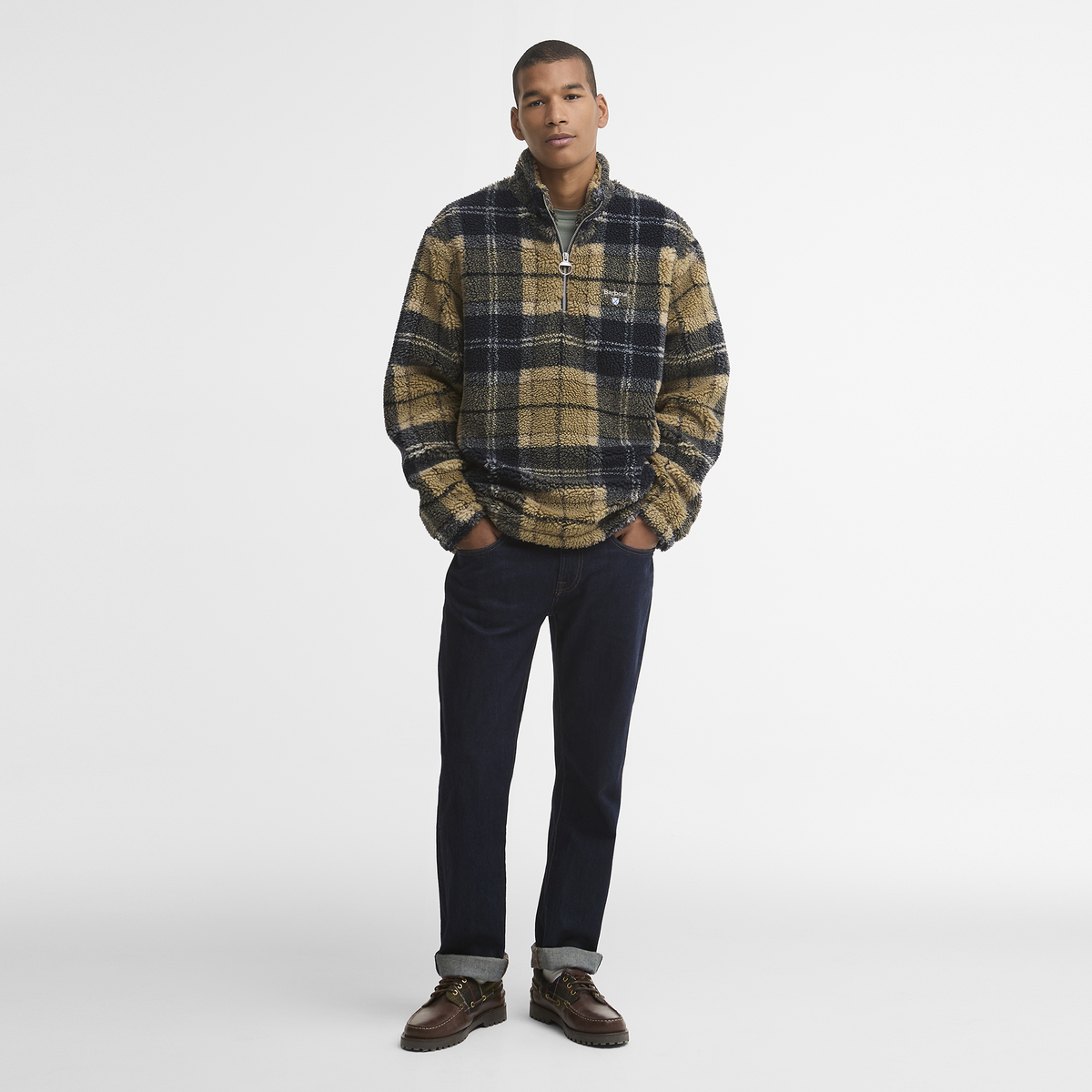 Tartan Fleece Half Zip