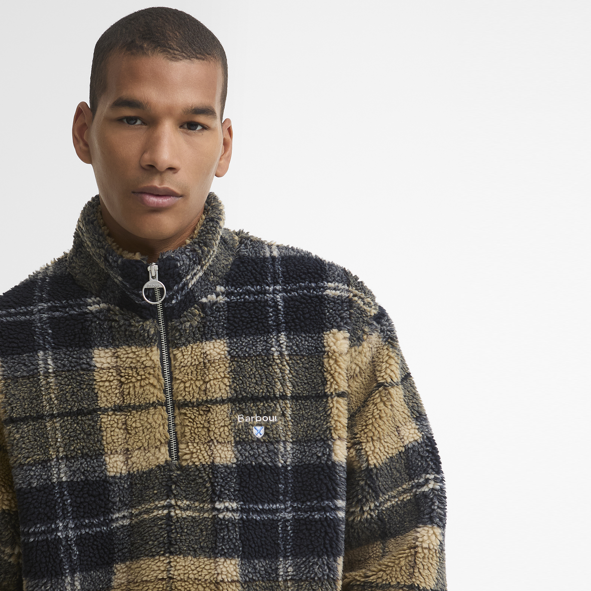 Tartan Fleece Half Zip