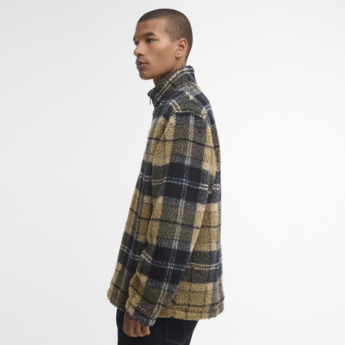 Tartan Fleece Half Zip